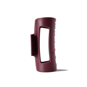 MELLO Medium Hair Clip in burgundy front view