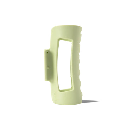 MELLO Medium Hair Clip in green with matte finish front view