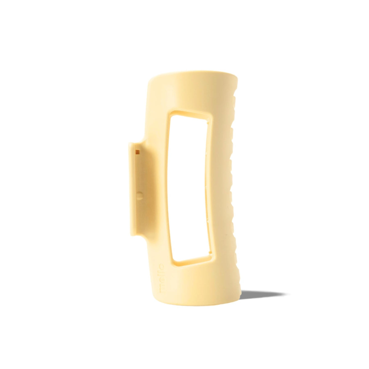 MELLO Medium Hair Clip in yellow front view