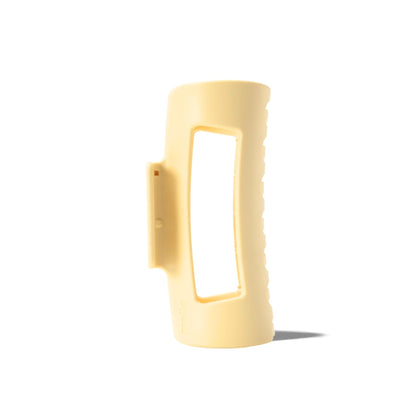MELLO Medium Hair Clip in yellow front view