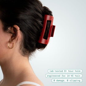MELLO Medium Hair Clip on a model's hair