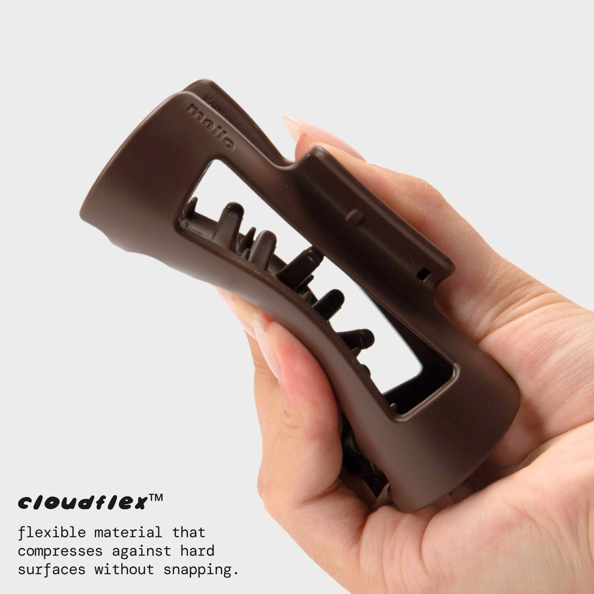 MELLO Medium Hair Clip showing flexible design and texture
