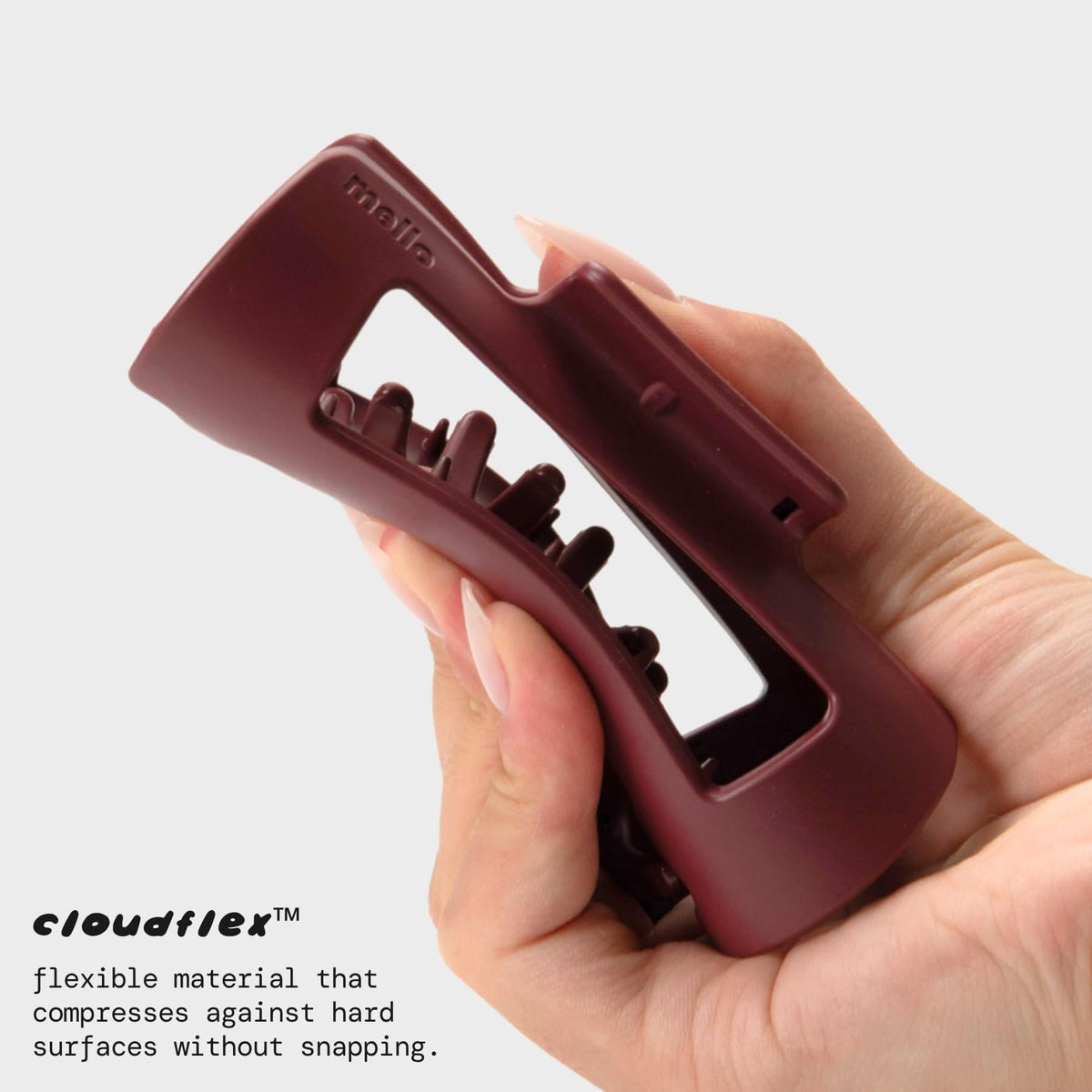 MELLO Medium Hair Clip side view showing teeth design