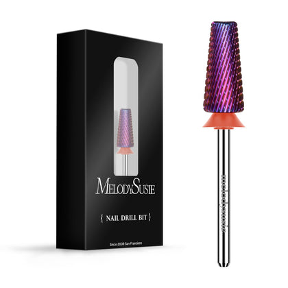 MelodySusie 5 in 1 Nail Drill Bit purple front view
