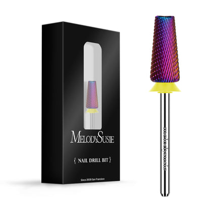 MelodySusie 5 in 1 Nail Drill Bits purple front view