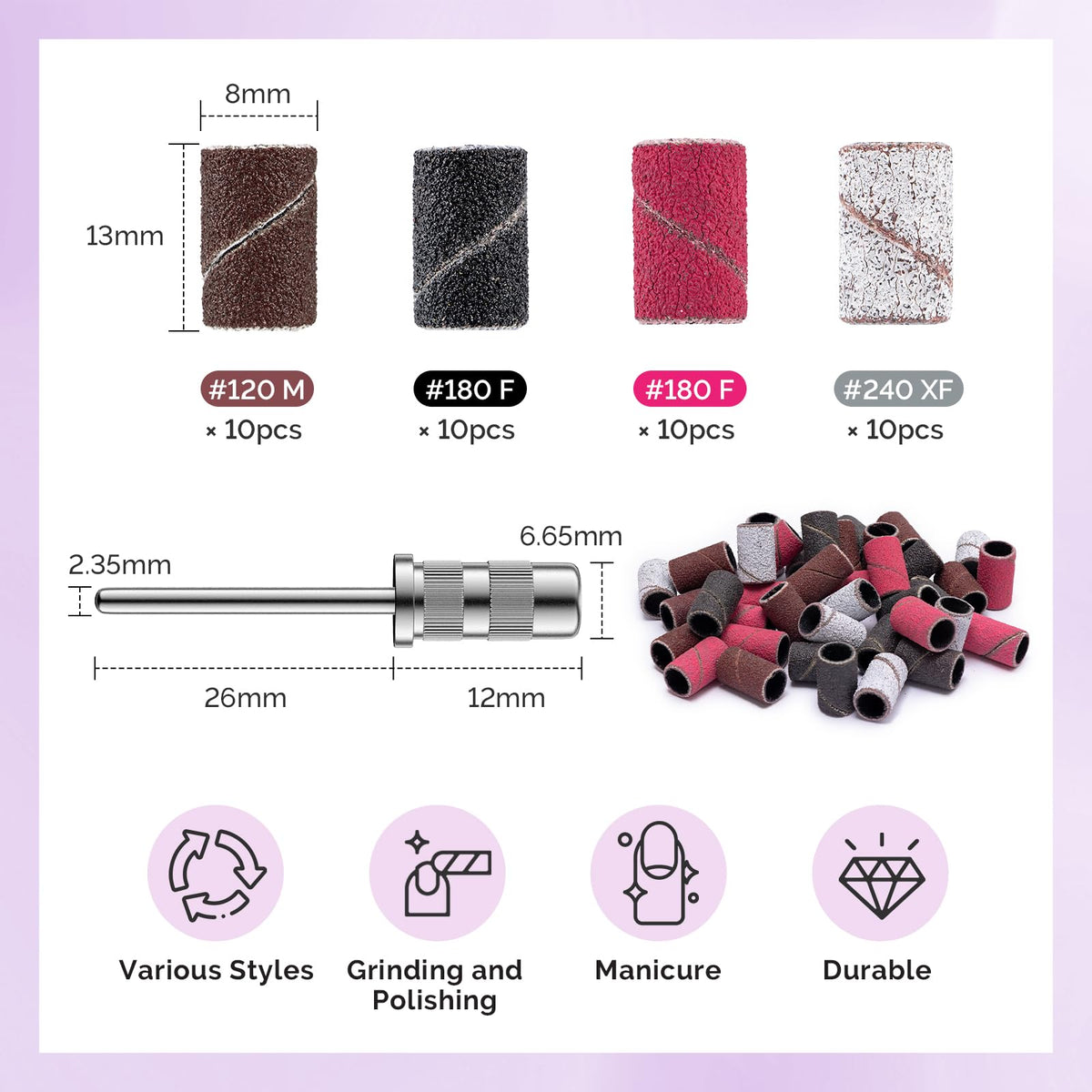 MelodySusie 6.65mm mandrel bit with sanding bands