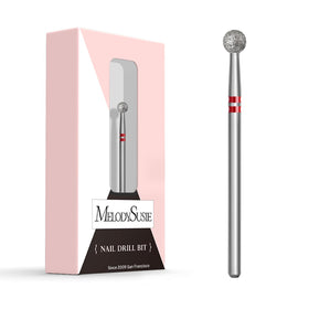 MelodySusie Ball Shape Cuticle Clean Nail Drill Bit 3/32'' front view