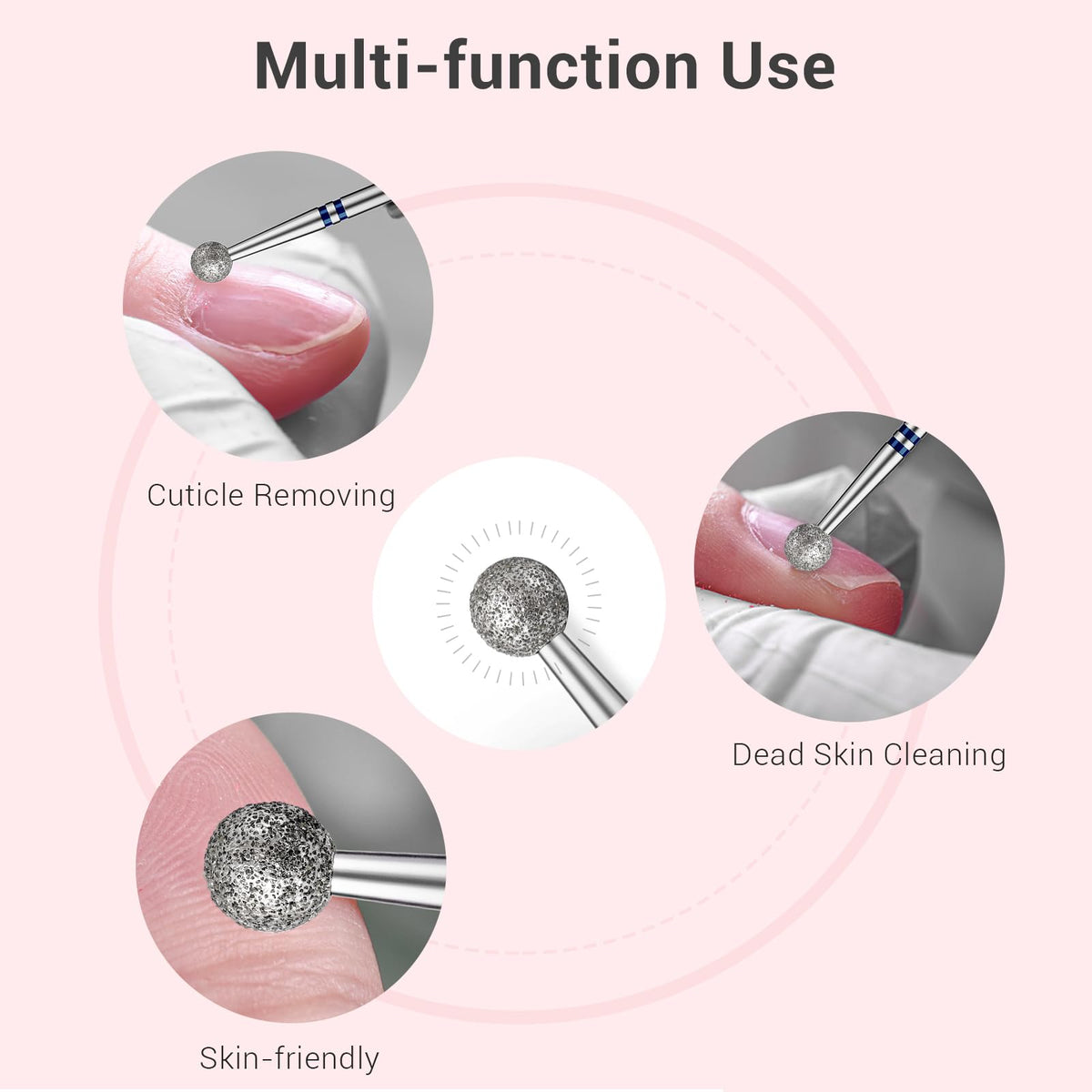MelodySusie carbide diamond nail drill bit close-up