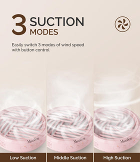 MelodySusie Cordless Nail Dust Collector charging with red light
