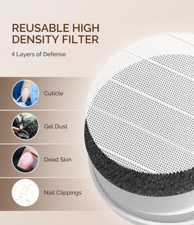 MelodySusie Cordless Nail Dust Collector with accessories