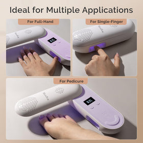 MelodySusie Cordless Nail Lamp in use at a nail table
