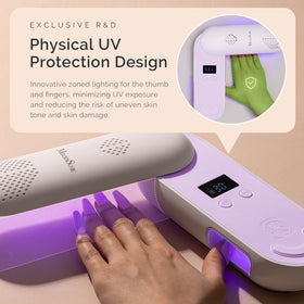 MelodySusie Cordless Nail Lamp with 240° rotatable panel