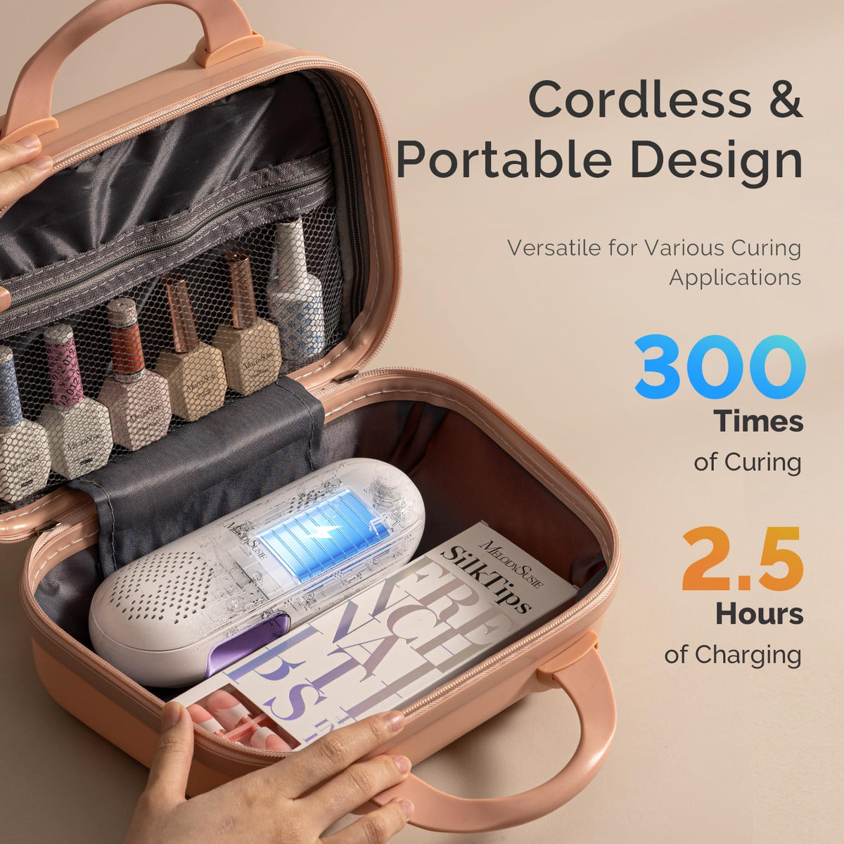 MelodySusie Cordless Nail Lamp with built-in battery