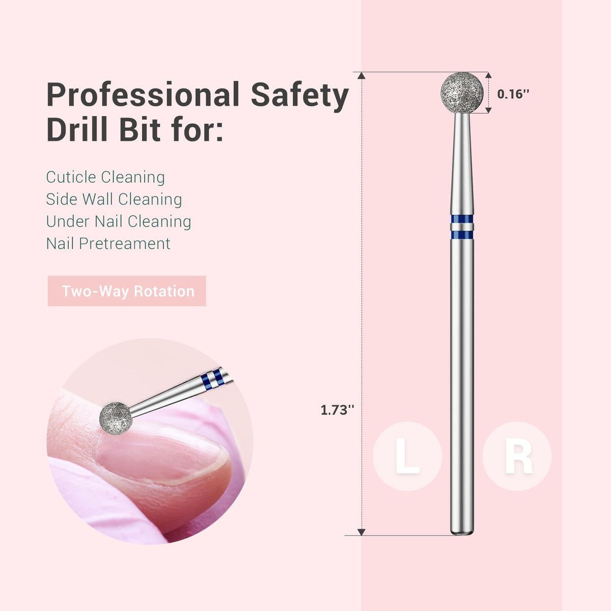 MelodySusie cuticle cleaner drill bit side view