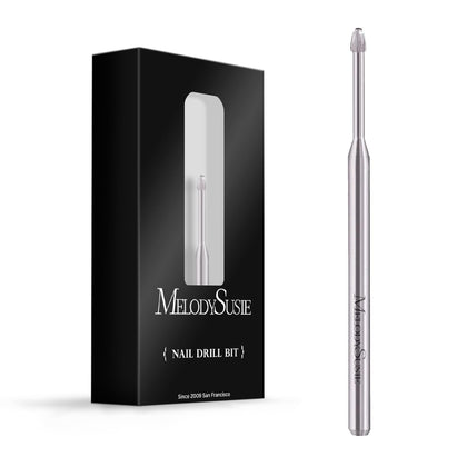 MelodySusie Cuticle Cleaner Nail Drill Bit 3/32'' silver front view