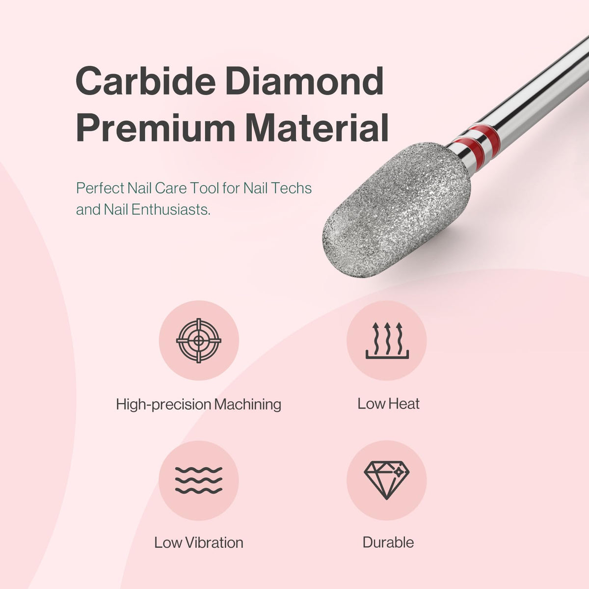 MelodySusie Cuticle Cleaner Nail Drill Bit on a nail care setup