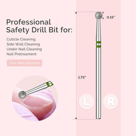 MelodySusie Cuticle Cleaner Nail Drill Bit side view