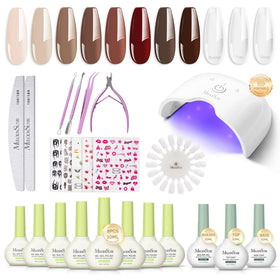 MelodySusie Gel Nail Kit with cordless UV lamp and gel polish