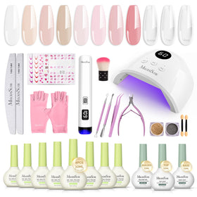MelodySusie Gel Nail Polish Kit with P-Plus30F UV Nail Lamp