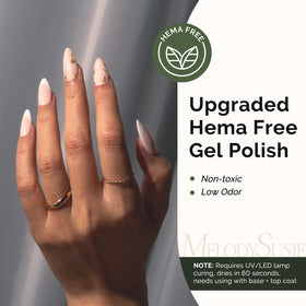 MelodySusie Hema Free Gel Nail Polish 0.5 Fl Oz Thick Nude Pink bottle side view