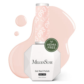 MelodySusie Hema Free Gel Nail Polish 0.5 Fl Oz Thick Nude Pink front view