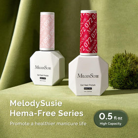 MelodySusie Hema Free Gel Nail Polish 0.5 Fl Oz Thick Red color swatch