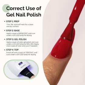 MelodySusie Hema Free Gel Nail Polish 0.5 Fl Oz Thick Red packaging