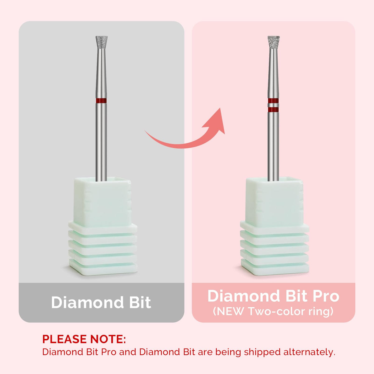 MelodySusie Nail Drill Bit 3/32'' with two-way rotation feature
