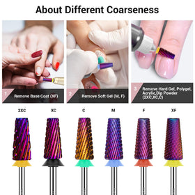 MelodySusie Nail Drill Bit in use on a manicure