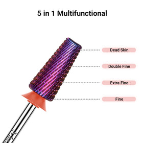 MelodySusie Nail Drill Bit set including 5 functions