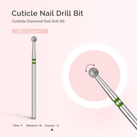 MelodySusie Nail Drill Bit showing two-way rotation feature