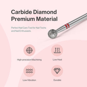 MelodySusie nail drill bit showing two-way rotation feature