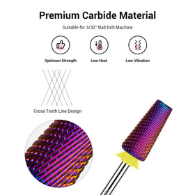 MelodySusie Nail Drill Bits 5 functions close-up