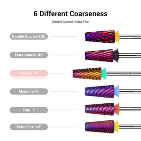 MelodySusie Nail Drill Bits in use on nails