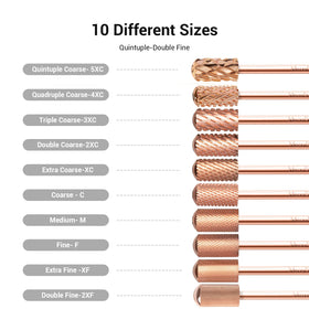 MelodySusie Nail Drill Bits Rose Gold packaging