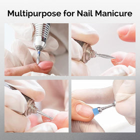 MelodySusie nail drill bits set displayed in case