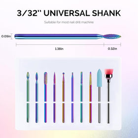 MelodySusie nail drill bits with protective design