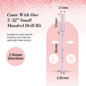 MelodySusie nail drill bits with various grit options