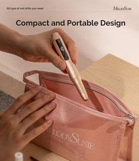 MelodySusie nail drill with included drill bits and sanding bands
