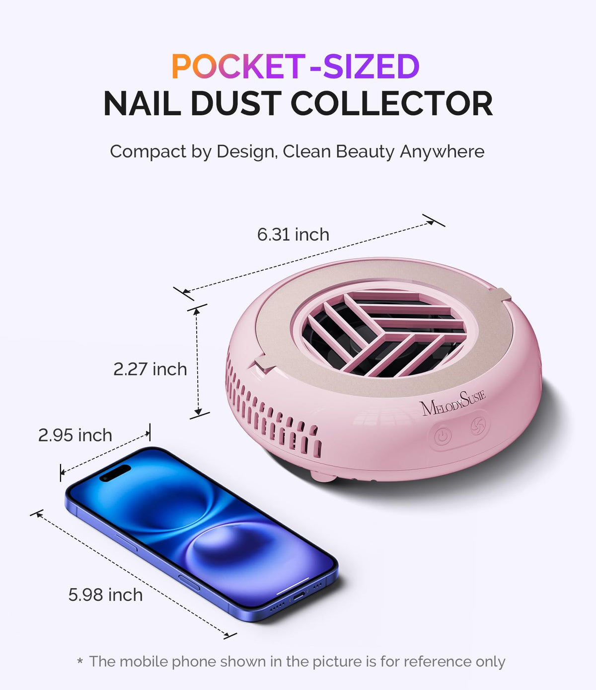 MelodySusie Nail Dust Collector HProA in use during nail care