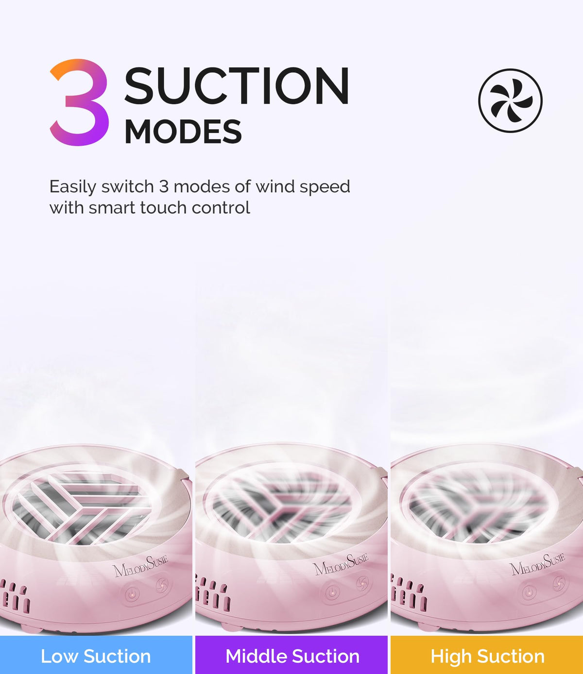 MelodySusie Nail Dust Collector HProA with adjustable speed control
