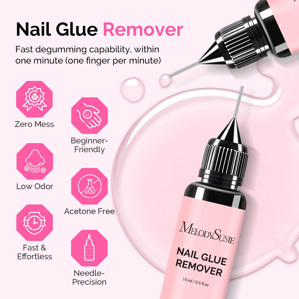 MelodySusie Nail Glue Remover 15ml back view