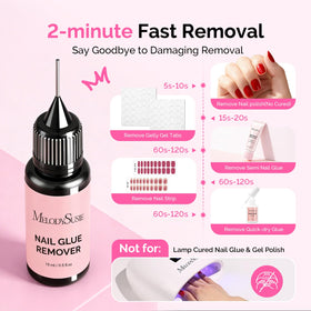 MelodySusie Nail Glue Remover 15ml in packaging