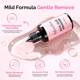 MelodySusie Nail Glue Remover 20ml on a nail art setup
