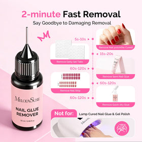MelodySusie Nail Glue Remover 20ml with nail polish