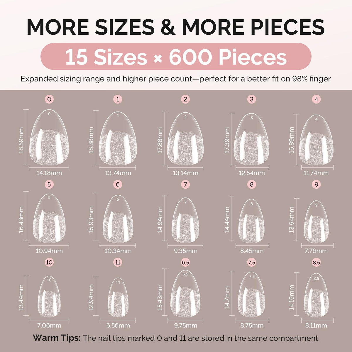 MelodySusie nail tips laid out with nail polish and tools