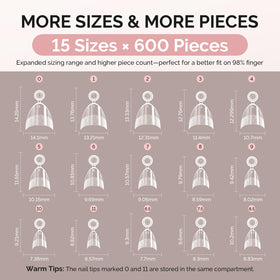 MelodySusie nail tips showing half-matte finish