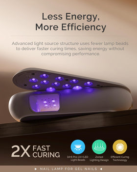 MelodySusie P-Plus20F cordless nail lamp in vibrant colour