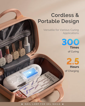 MelodySusie P-Plus20F cordless nail lamp with charging cable