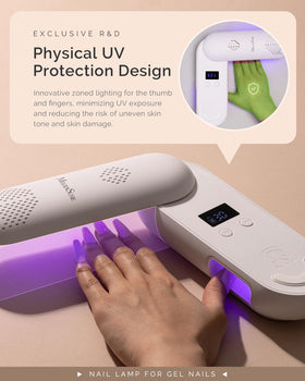 MelodySusie P-Plus20F cordless nail lamp with timer settings